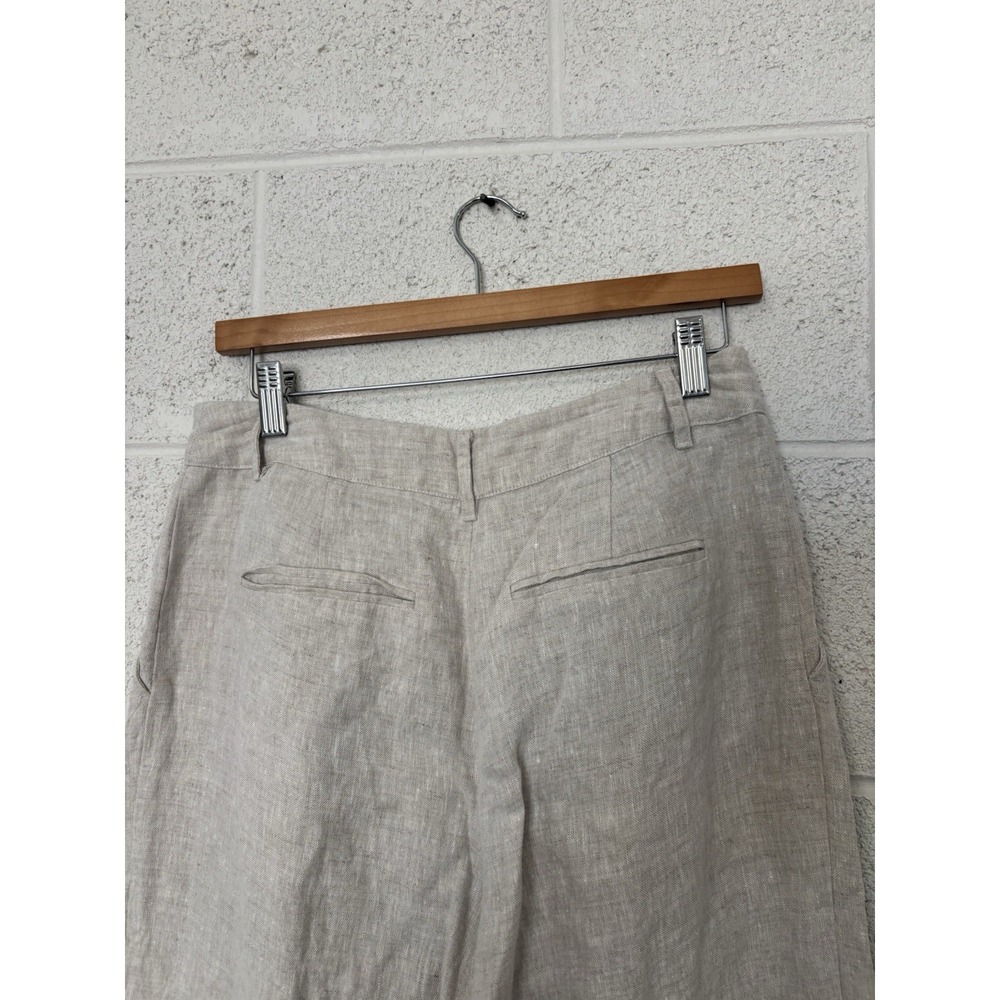 Reformation Mason Linen Wide Leg Short Pant Women's Size 4 Retail $188 - Picture 4 of 4